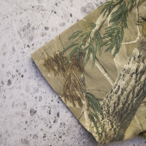 Vintage Carhartt K287 CAP Realtree Distressed & FADED Camo Pocket T-Shirt Medium - Picture 10 of 13